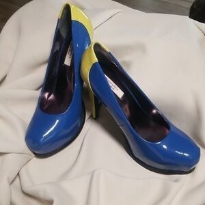 Simply Vera Vera Wang Pumps Blue and Lime Womens Size 6.5